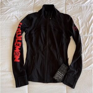 Lululemon Define Disney Limited Edition Jacket Black Nulu 6 Full Zip Hip Length